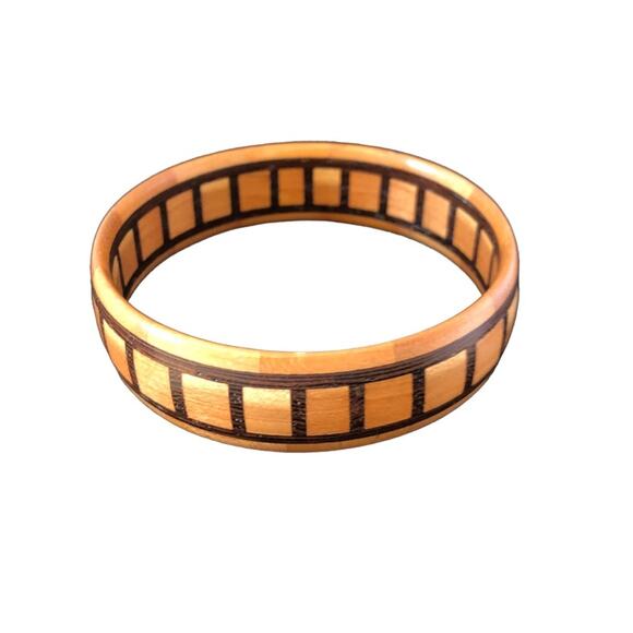 Bohemian Three Yellow White, Brown Black, Brown Bangle Bracelets - Picture 7 of 16